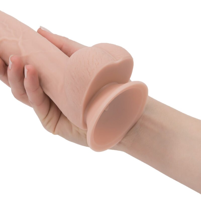 Addiction Mark 7.5" Dildo With Balls – Beige
