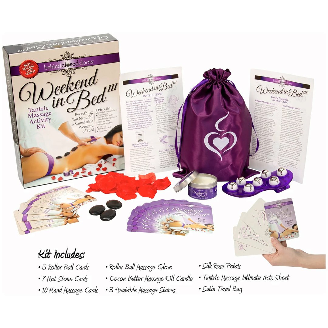Weekend in Bed – Tantric Massage Kit (9 pieces) - Image 2